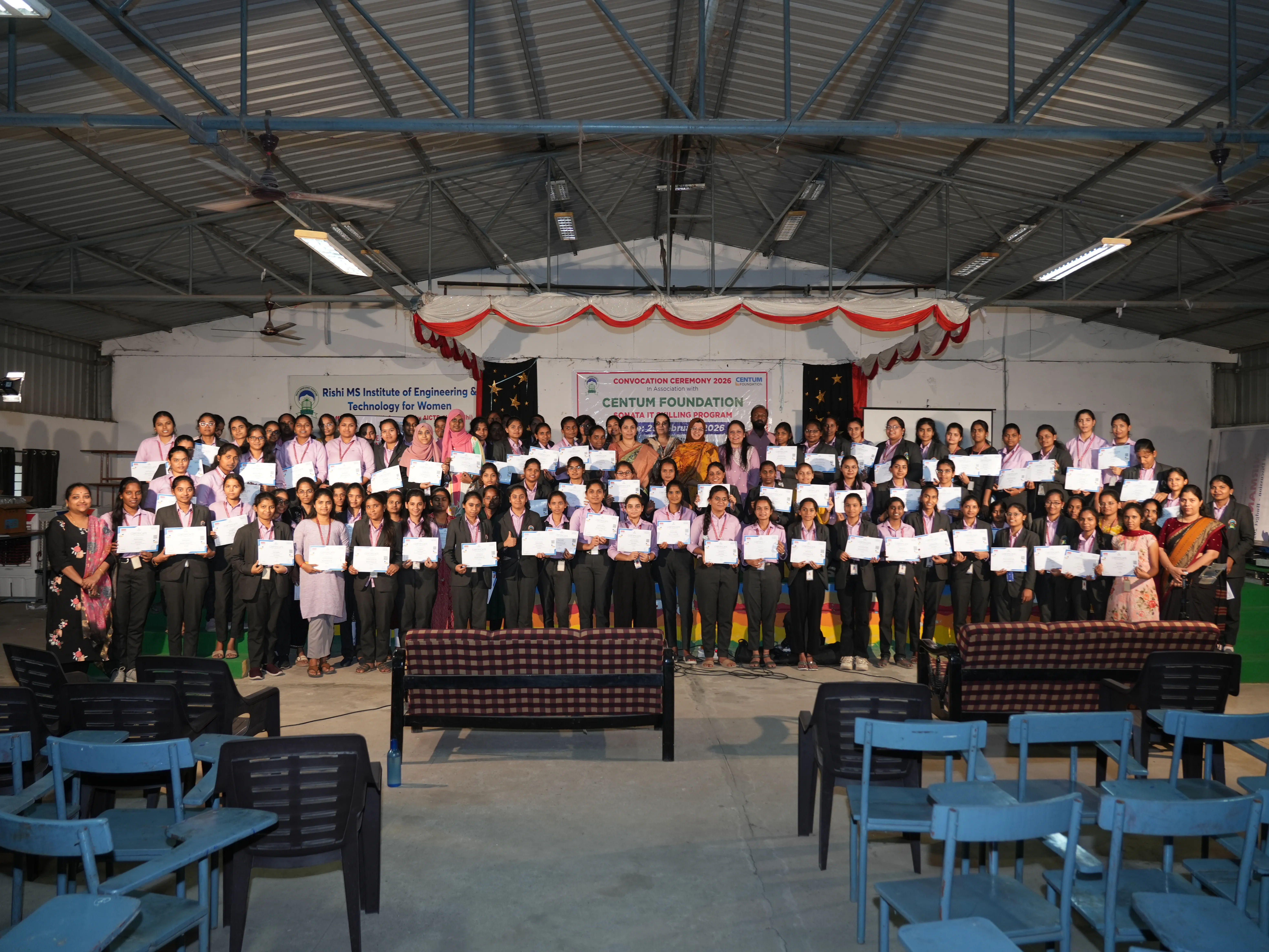 Convocation Ceremony of Sonata CSR through Centrum foundation for 4 th year students - RITW